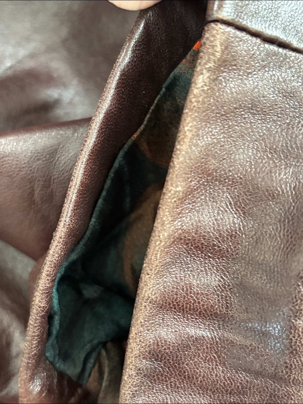 Vintage Gerome Black Label of Barcelona Brown Leather Sheepskin Jacket Size 10 - Picture 11 of 11